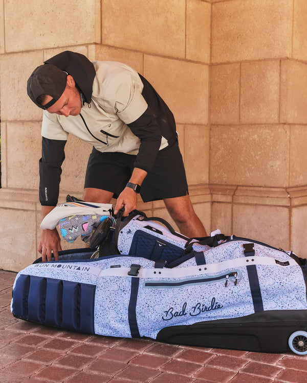 Sun Mountain Sun Mountain X Bad Birdie ClubGlider Meridian Travel Bag Paint Splatter