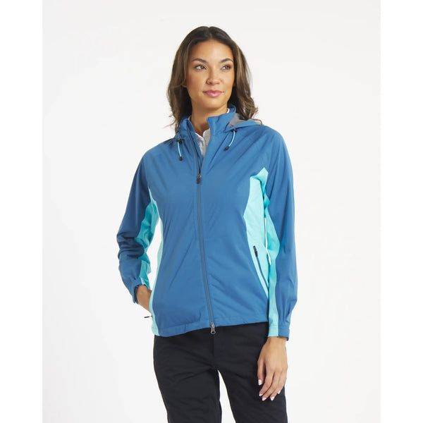sun mountain Women's Tour Series+ Jacket SPRUCE-AQUA
