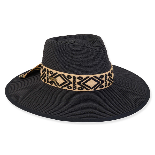 sun n sand Adalyn | Women's Paper Braid Safari Hat | HH3071