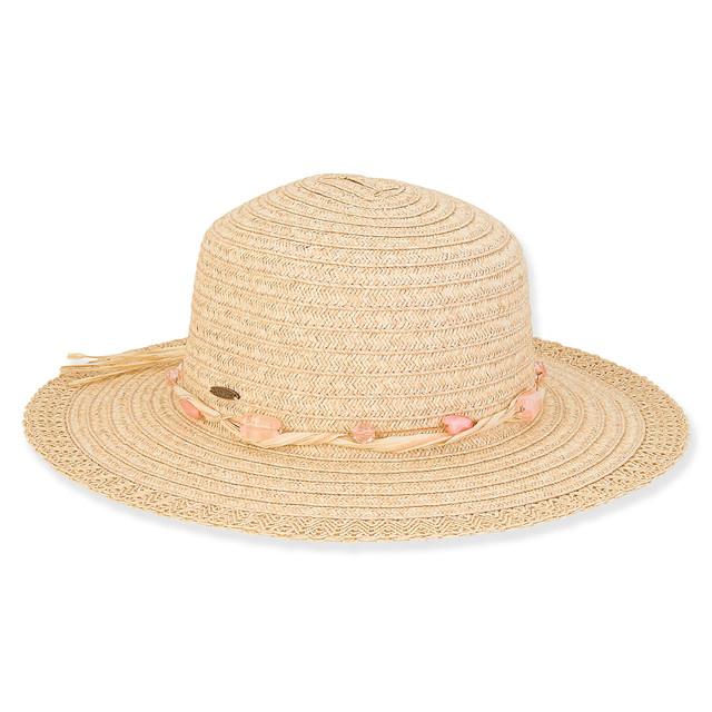 sun n sand Adelina | Young Girl Paper Braid Floppy Hat | HK475