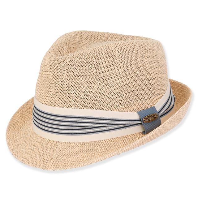 sun n sand Aiden | Men's Poly Straw Fedora Hat | HTT1175