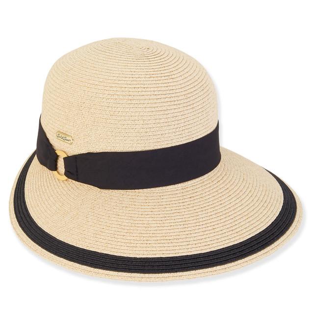 sun n sand Alaina | Women's Paper Braid Backless Hat | HH3101