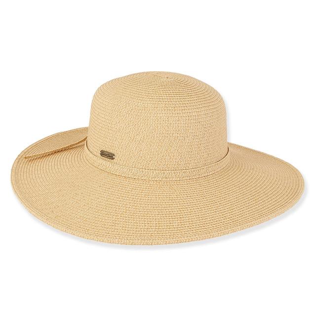 sun n sand Alisha | Women's Paper Braid Floppy Hat | HH2969