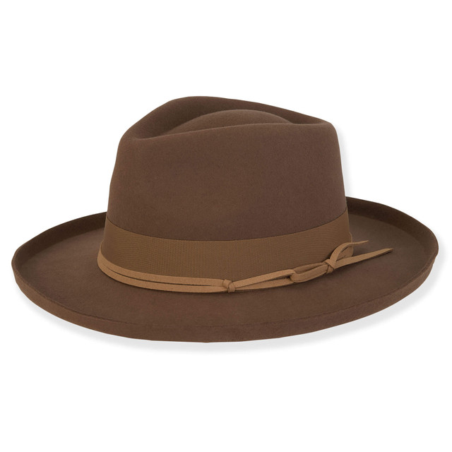 Sun N Sand Aluma | Women's Wool Felt Safari Leather Ribbon Trim | AD1593