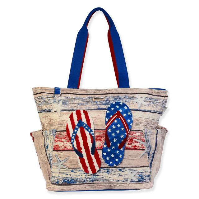 sun n sand Americana Flip Flop Oversize Tote | SD4830