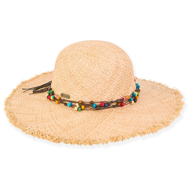 sun n sand Arcachon | Women's Natural Raffia Floppy Hat | HH2960