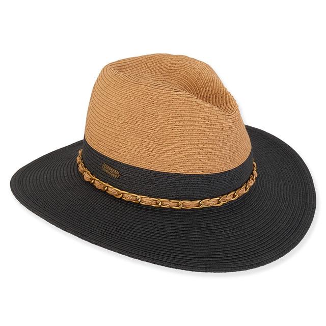 Sun N Sand Arianna | Women's Paper Braid Safari Hat | HH3002