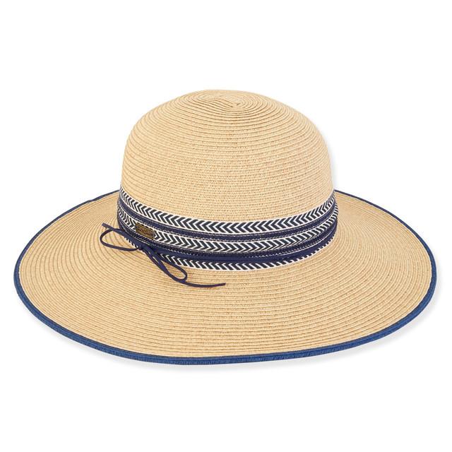 Sun N Sand Attina| Women's Paper Braid Floppy Hat | HH3137