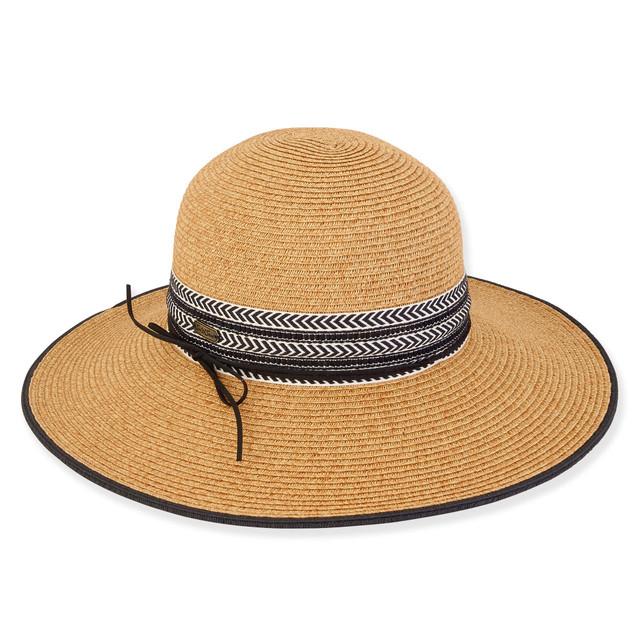 sun n sand Attina| Women's Paper Braid Floppy Hat | HH3137