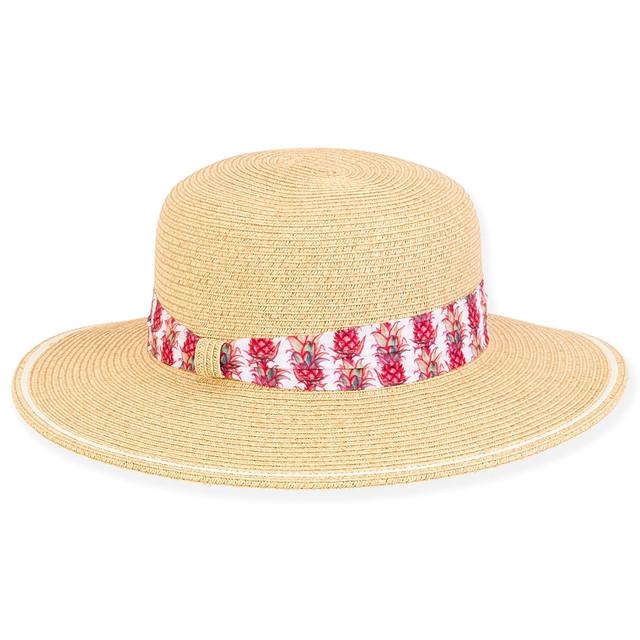 sun n sand Ava | Young Girl Paper Straw Floppy Hat | HK446