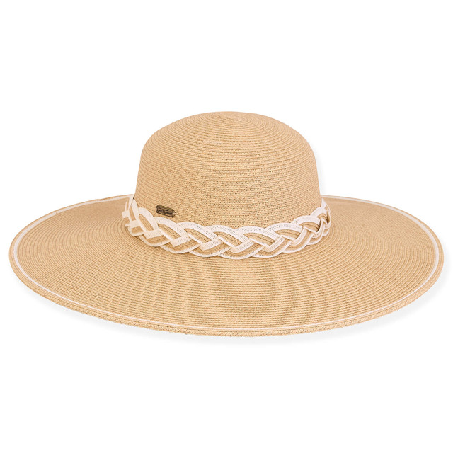 Sun N Sand Avalon | Women's Paper Braid Floppy Hat | HH2915