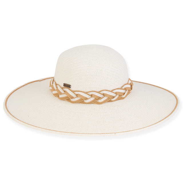 sun n sand Avalon | Women's Paper Braid Floppy Hat | HH2915