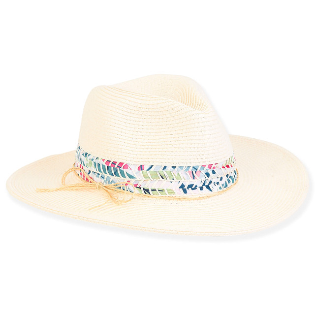 sun n sand Avery | Young Girl Paper Straw Safari Hat | HK437