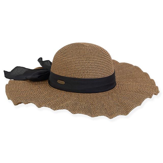 Sun N Sand Azul | Women's Paper Braid Floppy Hat | HH2921
