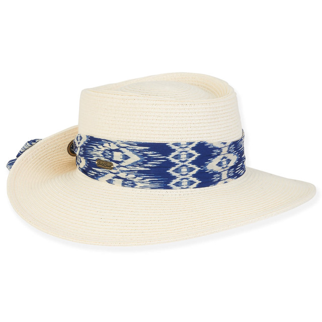 sun n sand Balka | Women's Paper Straw Backless Upturn Brim Hat | HH2846