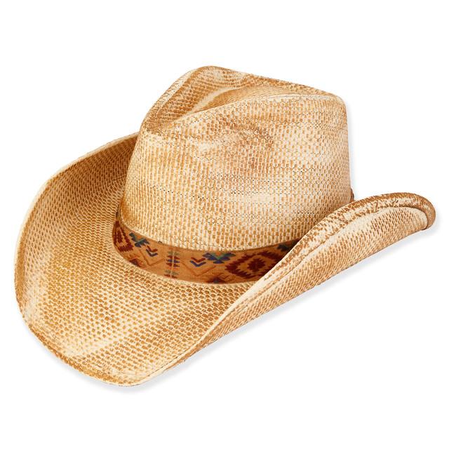 sun n sand Benjamin | Men's Paper Straw Western Hat | HTT1191