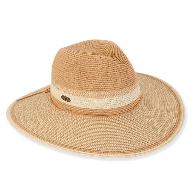 sun n sand Blakely | Women's Paper Braid Safari Hat | HH3086