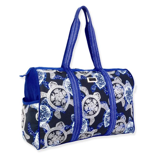Sun N Sand Blue Travel Bag Layered Turtles | SNS6881 B