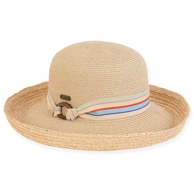 Sun N Sand Bocagrande | Women's Paper Braid Upbrim Hat | HH2892