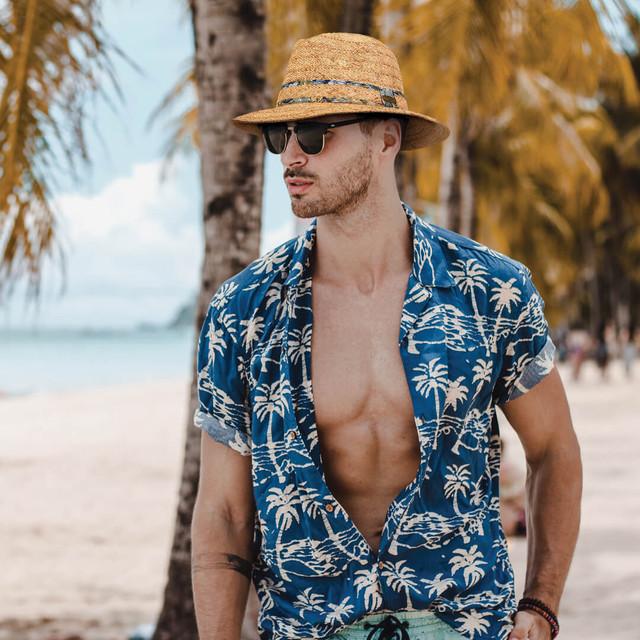 Sun N Sand Bridgeman | Men's Raffia Fedora Hat | HCJ390
