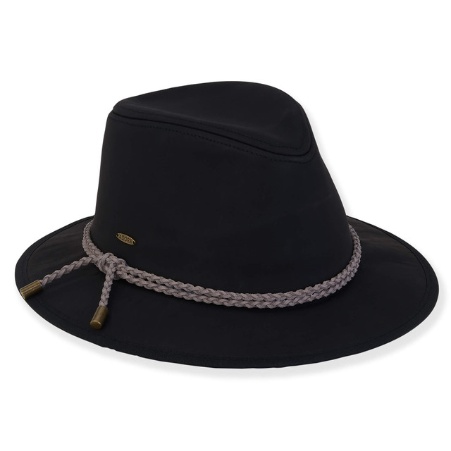 sun n sand Bronwyn | Women's Poly Fabric Safari Braided Faux Suede Trim | AD1634