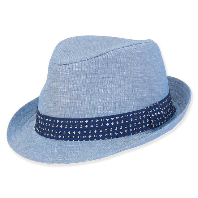 sun n sand Charles | Young Boy Cotton Fedora Hat | HK487