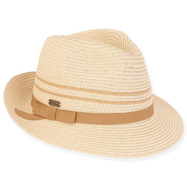 sun n sand Cioque | Women's Paper Braid Fedora Hat | HH2819