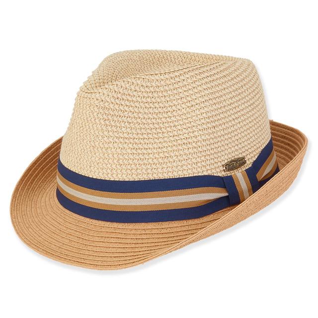 sun n sand David | Men's Paper Straw Fedora Hat | HTT1165
