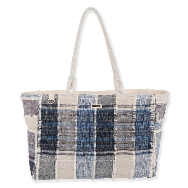 Sun N Sand Denim Stripes | Shoulder Tote | Sun N Sand | SNS7320