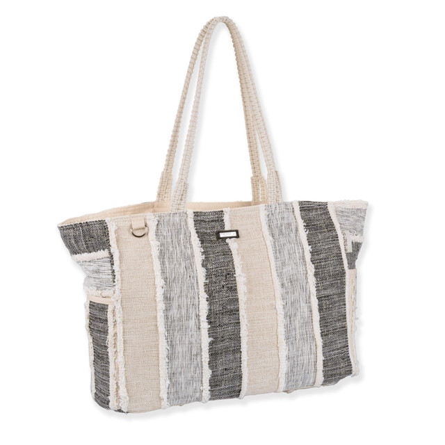 Sun N Sand Denim Stripes | Shoulder Tote | Sun N Sand | SNS7320