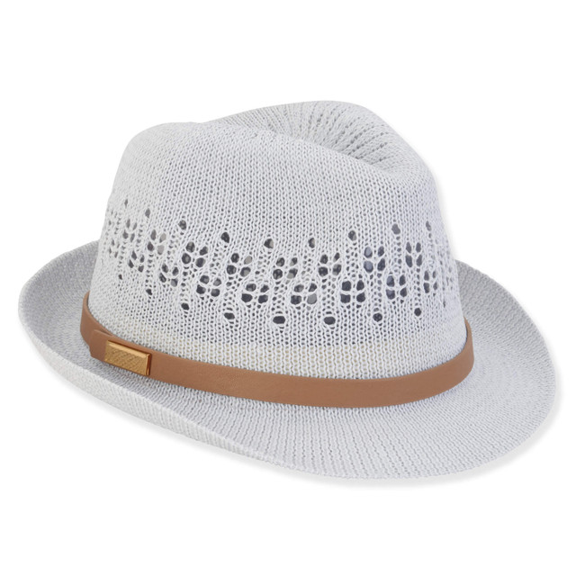 Sun N Sand Eden | Women's Poly Braid Fedora Hat | HH3051
