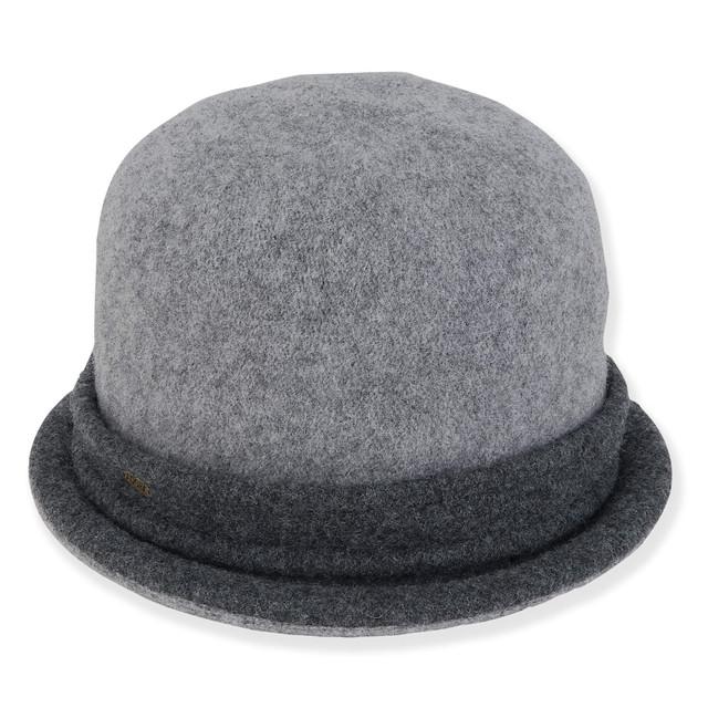 sun n sand Eira | Women's Soft Wool Cloche Contrast Band | AD1631