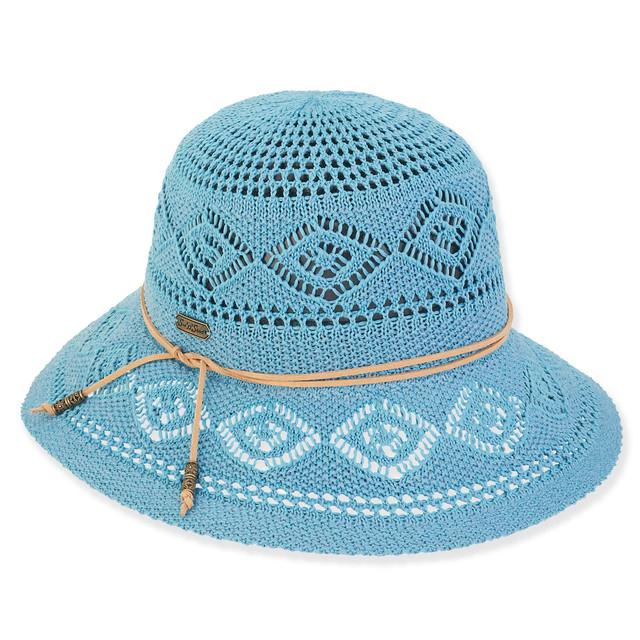 Sun N Sand Eliza | Women's Poly Braid Bucket Hat | HH3047