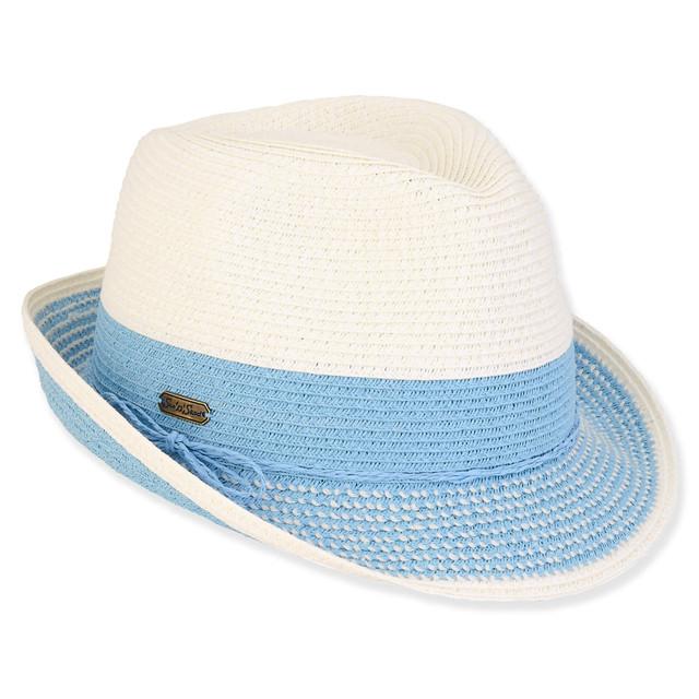 Sun N Sand Ember | Women's Paper Straw Fedora Hat | HH3016