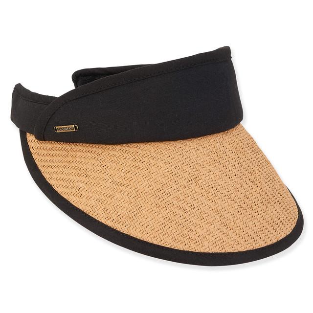Sun N Sand Emersyn | Women's Spring Paper Straw Sun Visor | HH3060