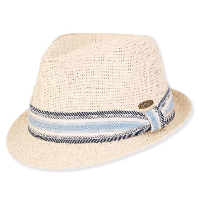 sun n sand Ezra | Men's Paper Straw Fedora Hat | HTT1172