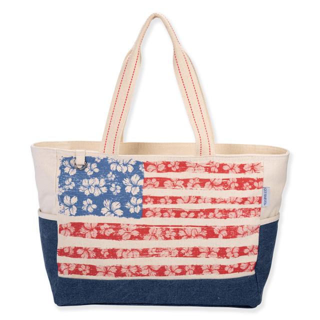 Sun N Sand Floral Flag - Shoulder Tote - Guy Harvey - GH5510