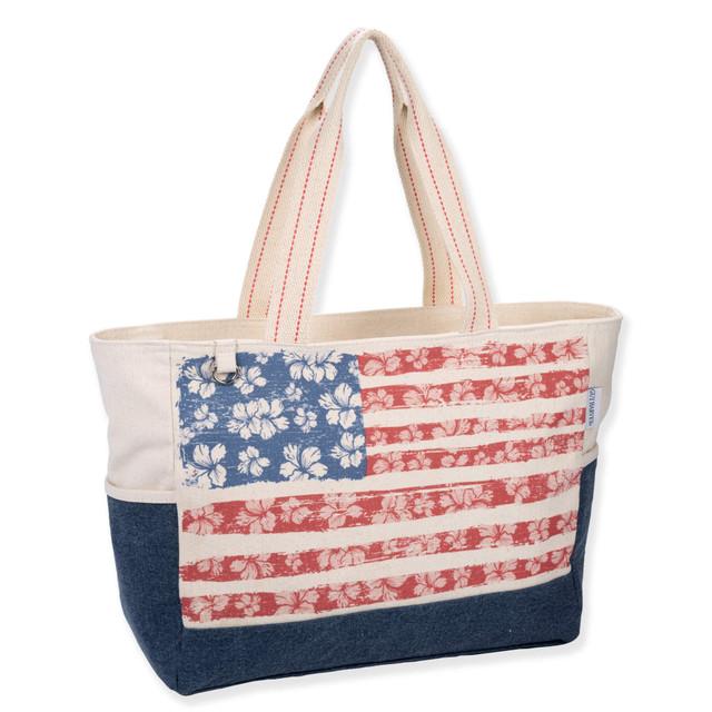 sun n sand Floral Flag - Shoulder Tote - Guy Harvey - GH5510