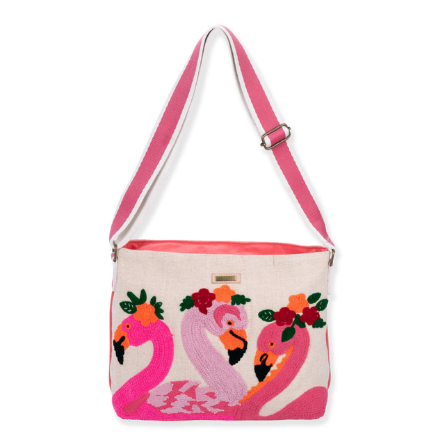 sun n sand Floral Flamingos - Crossbody Bag - Sun N Sand - SNS7061