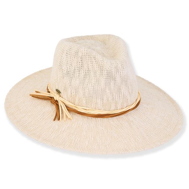 Sun N Sand Froid | Women's Poly Fabric Safari Two Tone Faux Suede Trim | AD1544