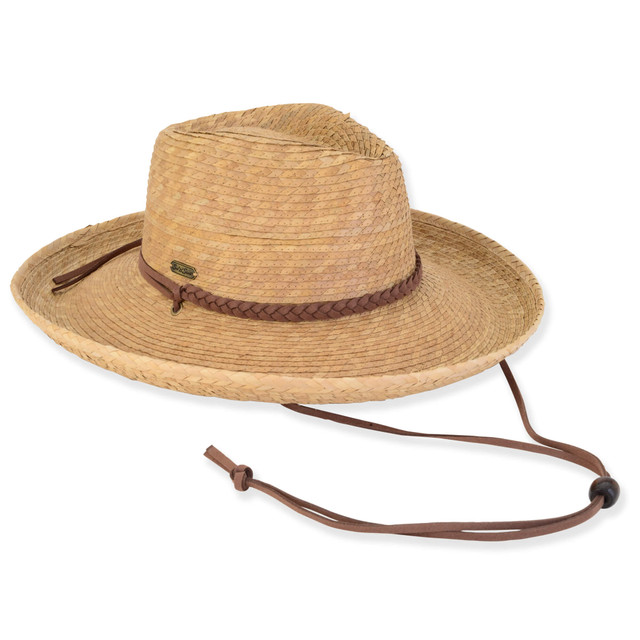 sun n sand Genesis | Women's Natural Palm Straw Safari Hat | HH3173
