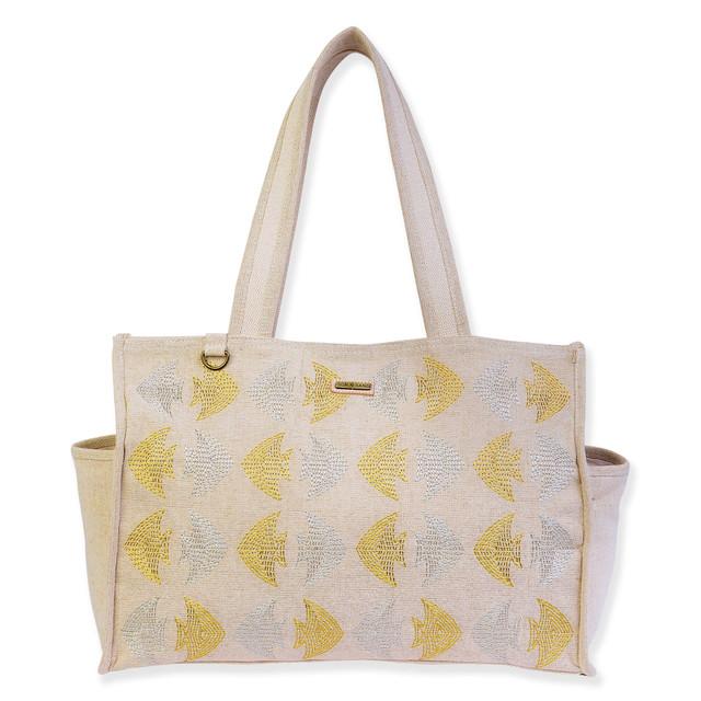 sun n sand Gold Shoulder Tote School of Fish | SNS6660 A