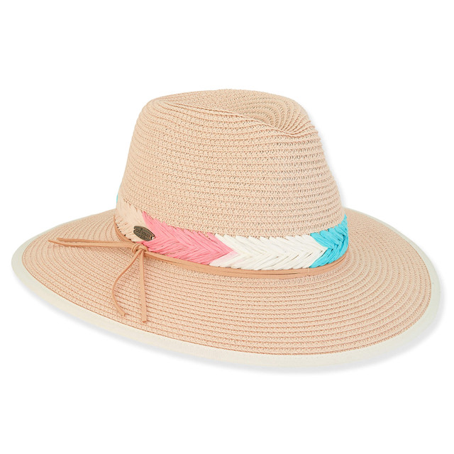 sun n sand Grace | Women's Paper Straw Safari Hat | HCJ397