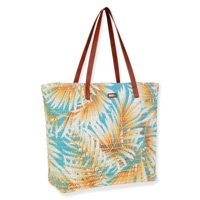 Sun N Sand Green Paper Straw Shoulder Tote | CJ8891 B