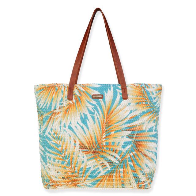 sun n sand Green Paper Straw Shoulder Tote | CJ8891 B