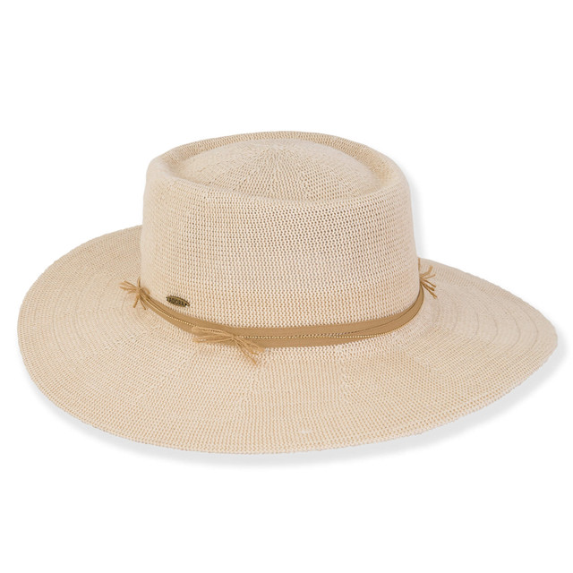 sun n sand Griffin | Women's Poly Fabric Gambler Ribbon Metal Chain Trim | AD1545