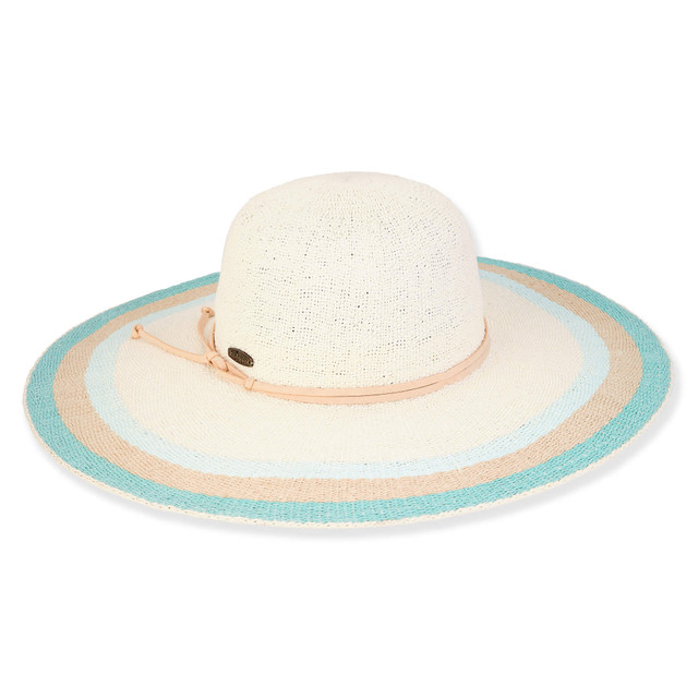 sun n sand Hannah | Women's Paper Straw Floppy Hat | HCJ417