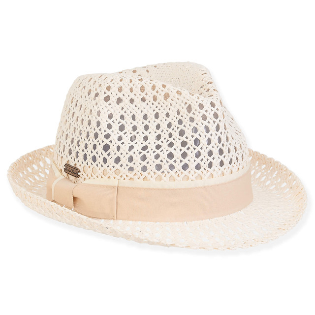 sun n sand Heligoland | Women's Paper Braid Fedora Hat | HH2938