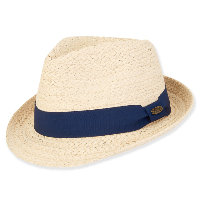 sun n sand Hudson | Men's Paper Straw Fedora Hat | HTT1169