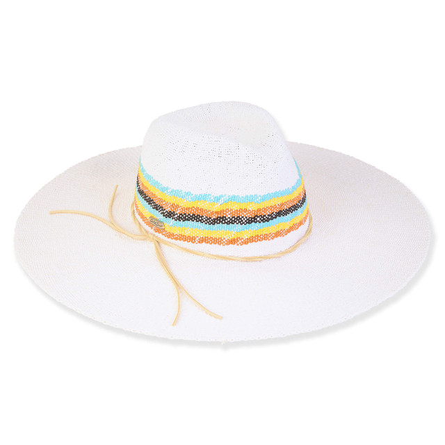 Sun N Sand Iris | Women's Paper Straw Safari Hat | HH3140